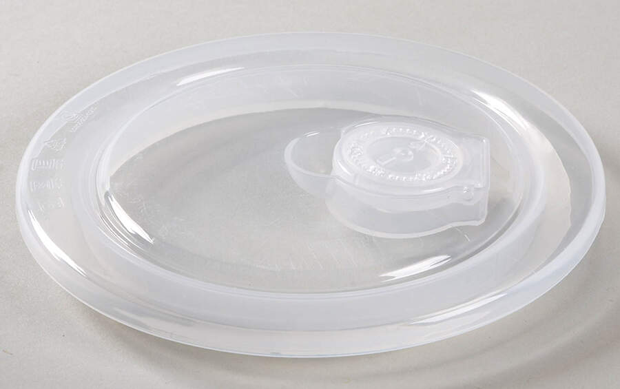 Watercolor Lemon Vent Lid for 16 Oz Round Plastic Microwave Bowl by Maxcera Corp-1