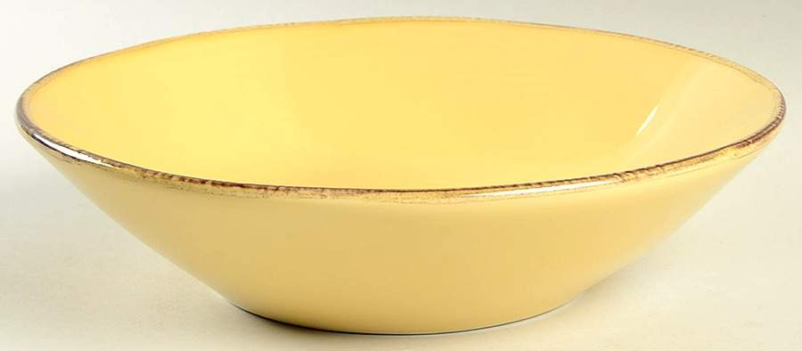 MLJ17 Yellow 9" Soup/Pasta Bowl by Maioliche Jessica-1