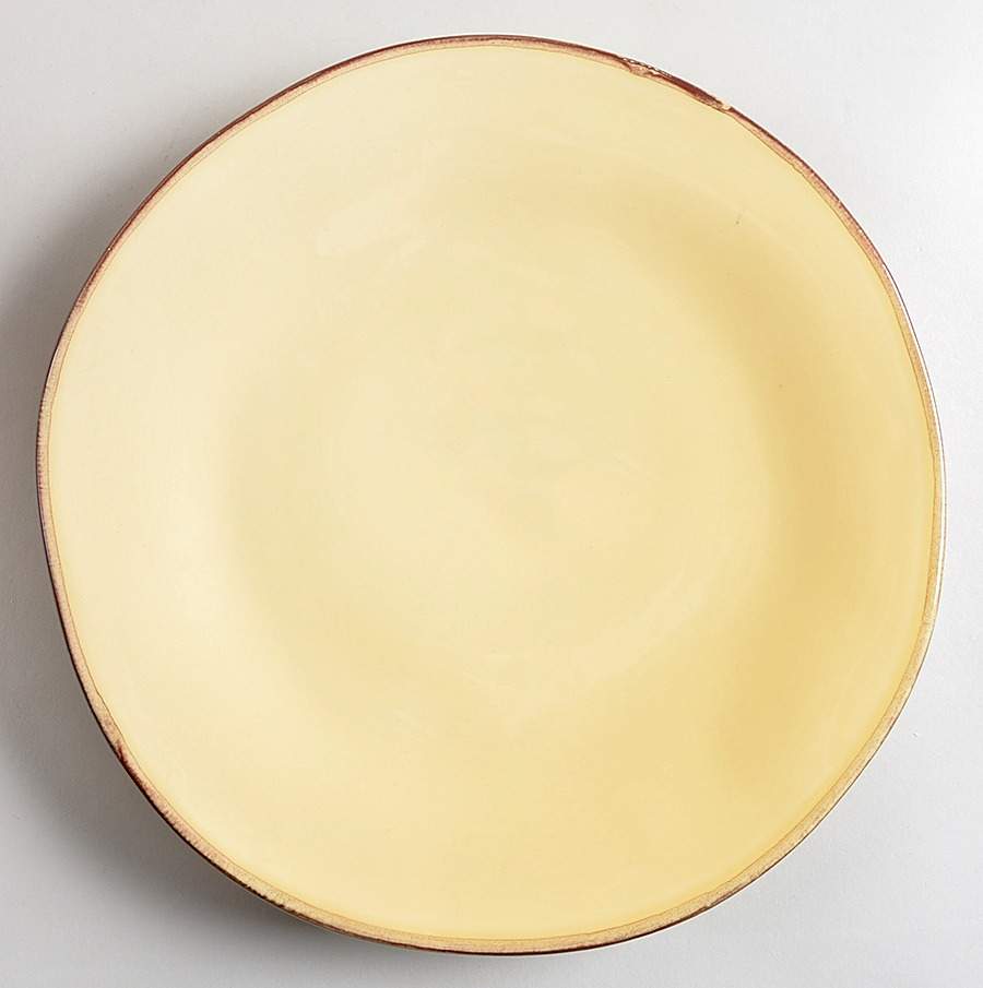 MLJ17 Yellow Dinner Plate by Maioliche Jessica-1