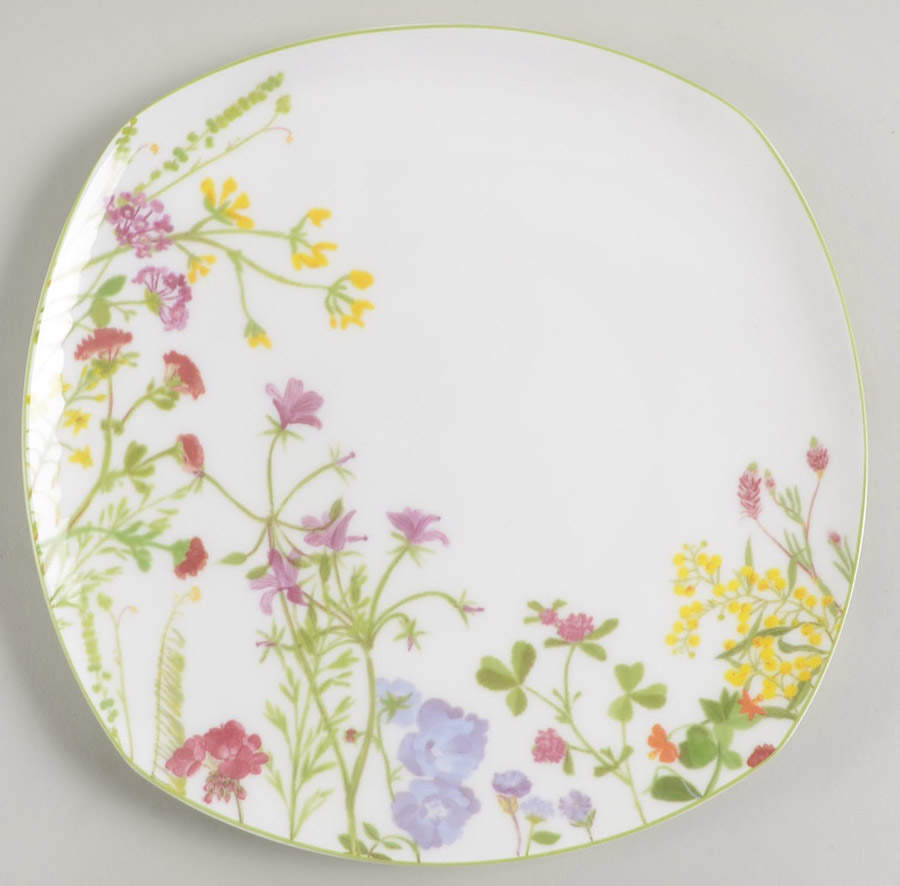 Wildflower Garden Square Salad Plate by Mikasa-1