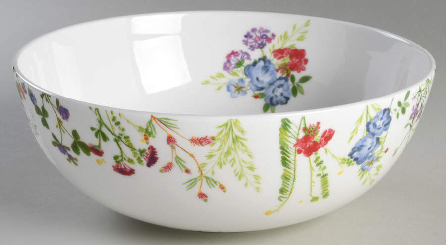 Wildflower Garden 9" Round Serving Bowl by Mikasa-1