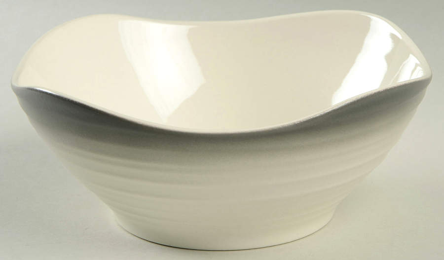 Swirl Square Ombre Graphite Soup/Cereal Bowl by Mikasa-1