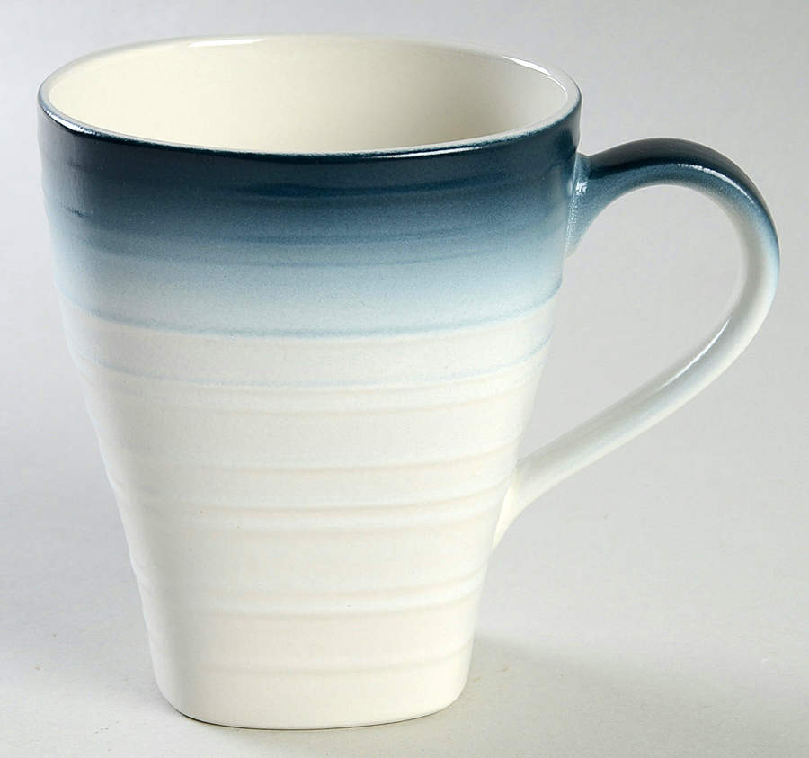 Swirl Square Ombre Blue Mug by Mikasa-1