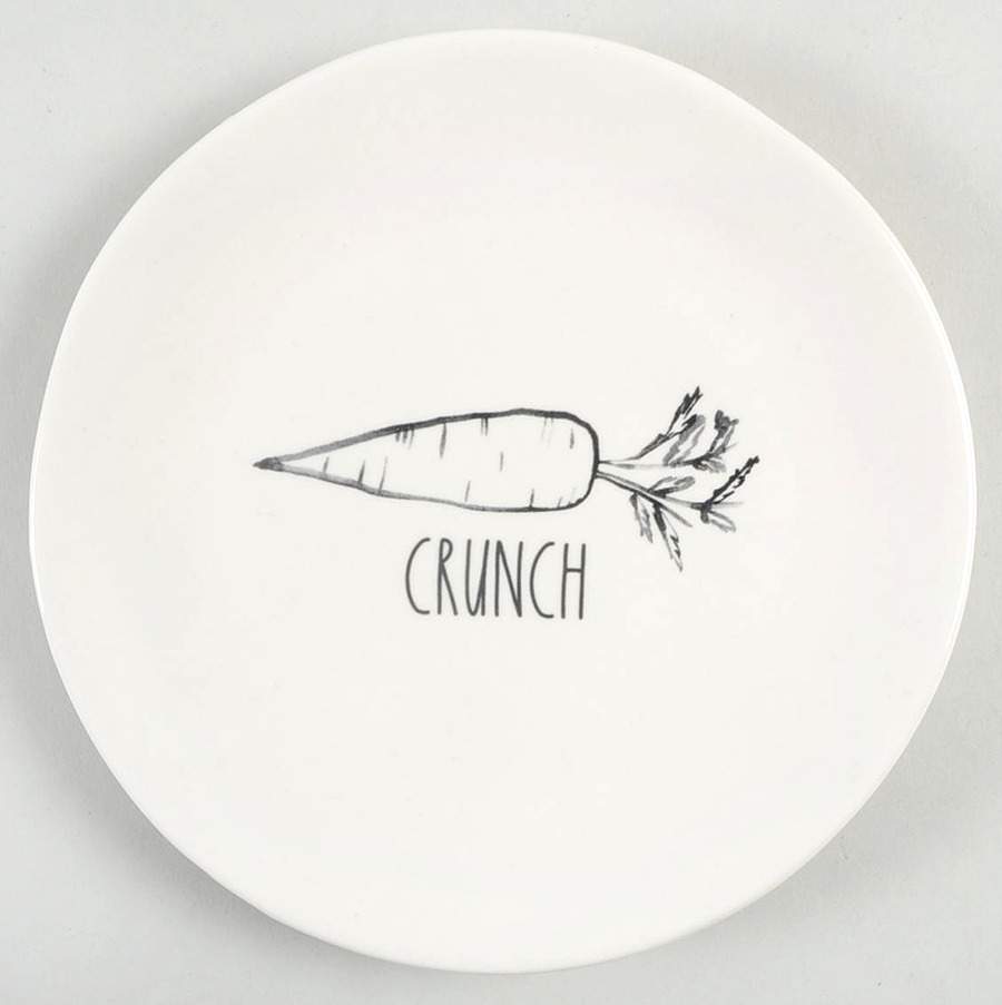 Hop To It (Black Sketch) Appetizer Plate by Magenta-1
