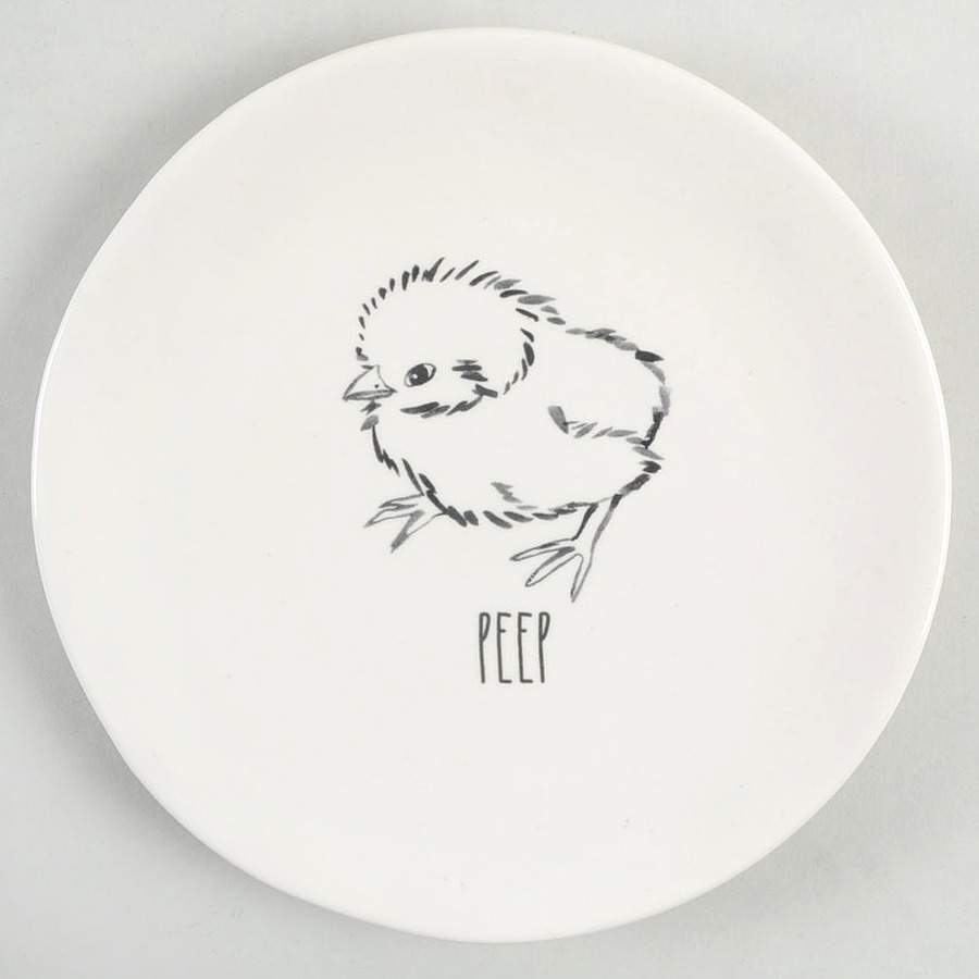 Hop To It (Black Sketch) Appetizer Plate by Magenta-1
