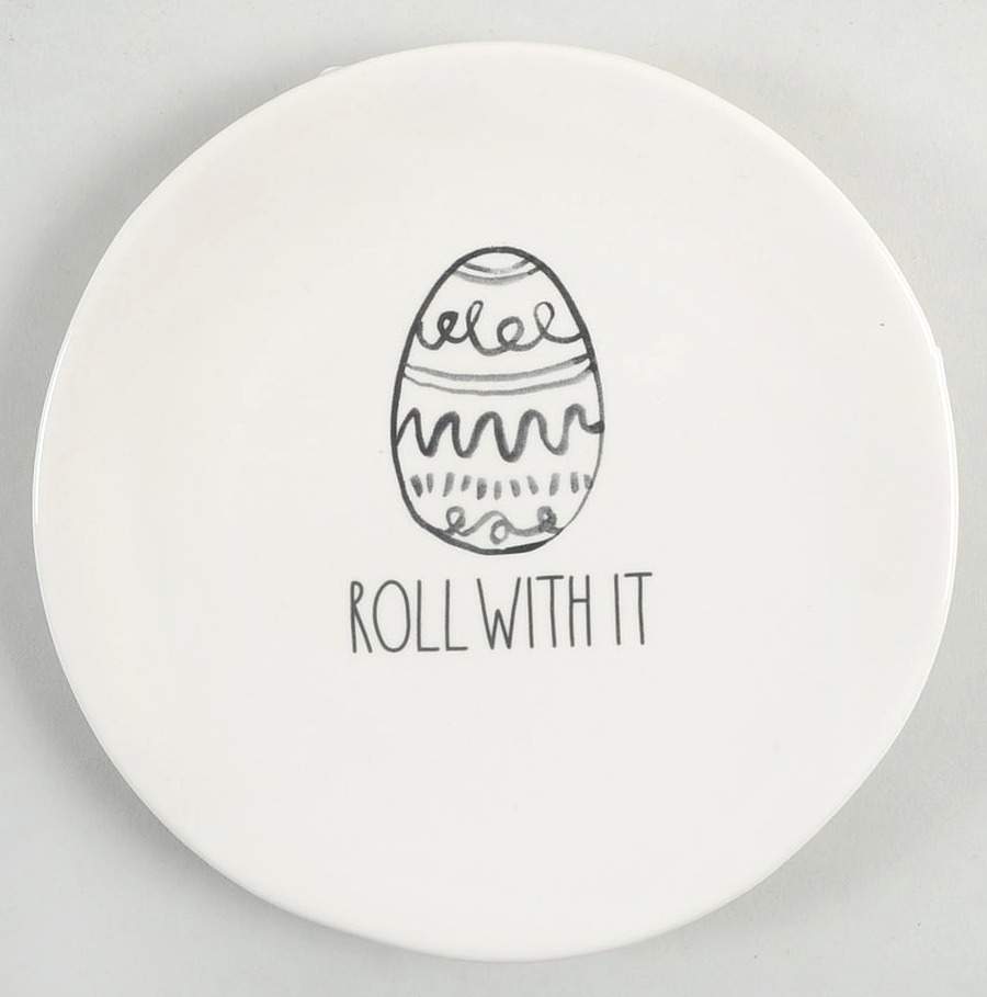 Hop To It (Black Sketch) Appetizer Plate by Magenta-1