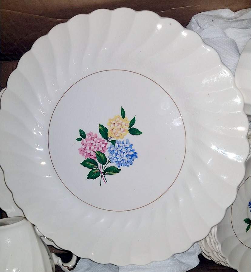 Hydrangea Dinner Plate by Myott Staffordshire-1