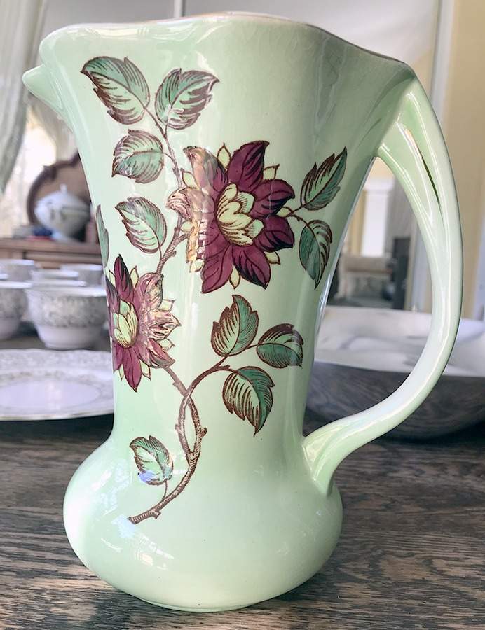 Brocade Pitcher by C T Maling & Sons-1