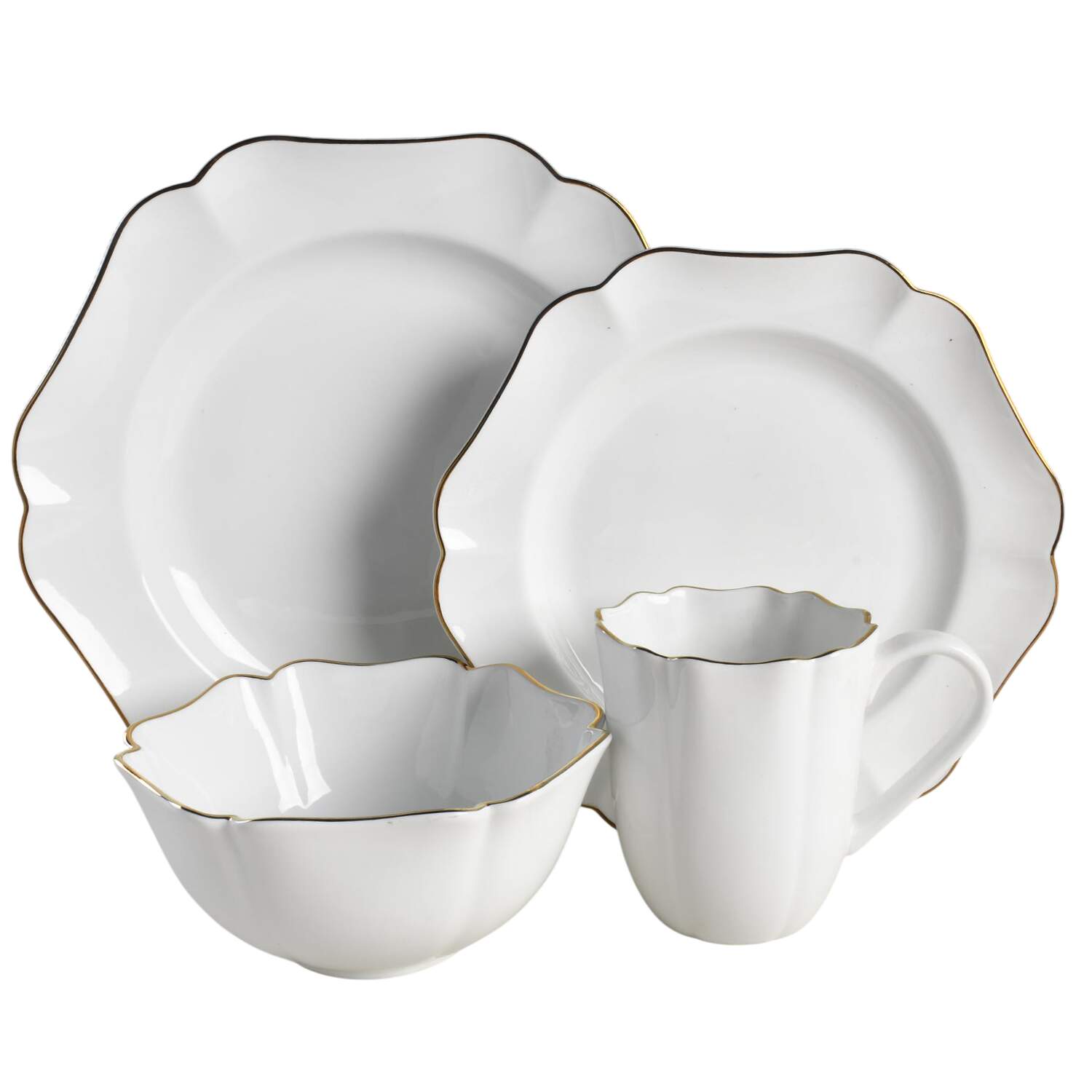 Baroque 4 Piece Place Setting by Martha Stewart-1