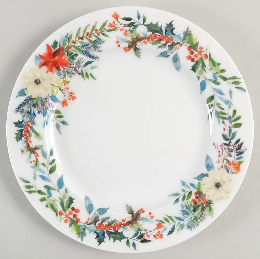 Holly Wreath Salad Plate by Mikasa-1