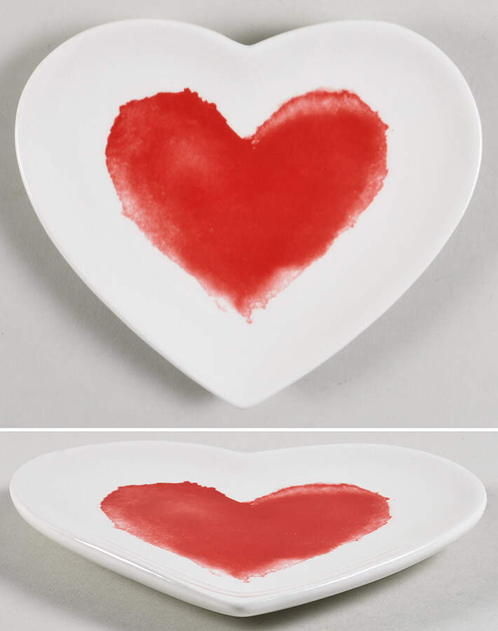 MXE62 Heart Shape Appetizer Plate by Maxcera Corp-1
