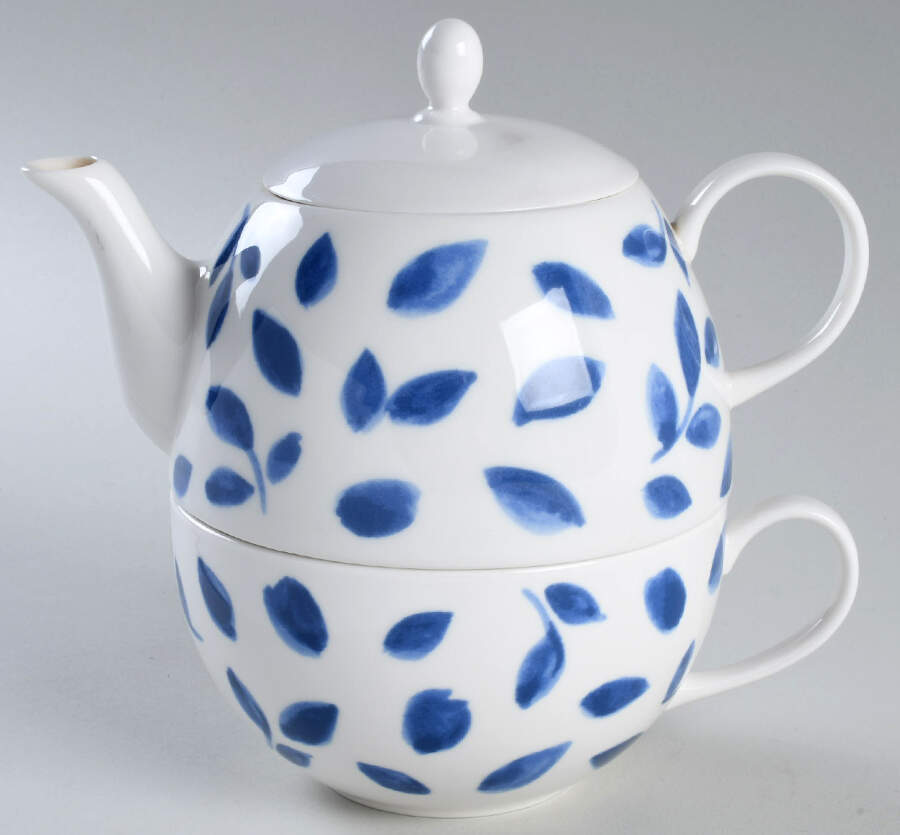 Stockholm Individual Teapot & Lid with Cup by Martha Stewart-1