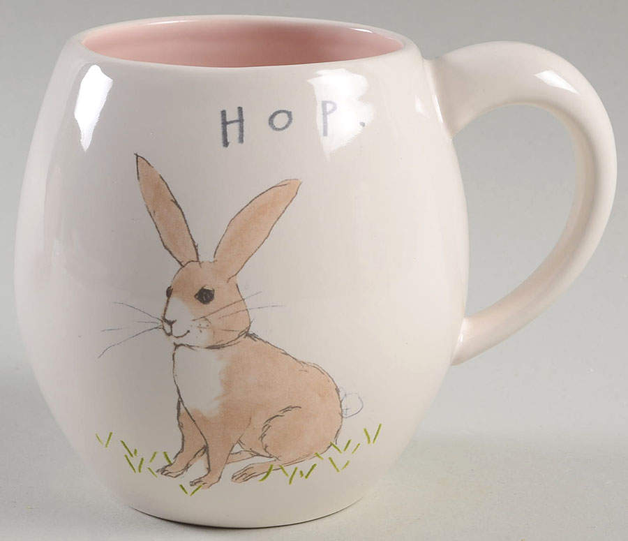 Happy Easter (Chirp, Crunch, Hop, Hunt) Mug by Magenta-1