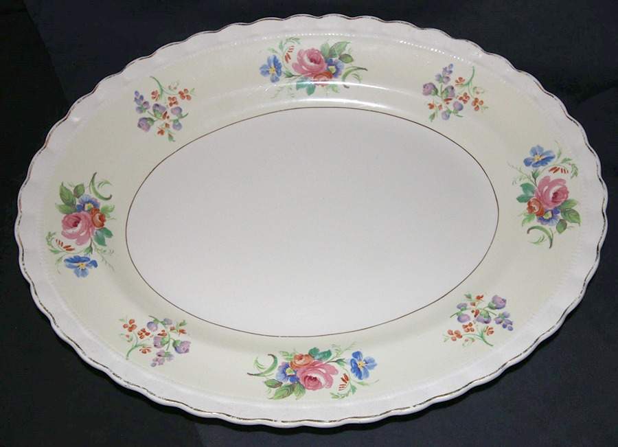 Splendour 14" Oval Serving Platter by J & G Meakin-1