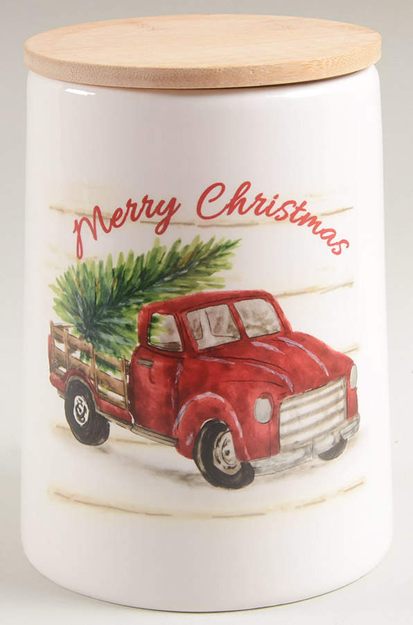 Merry Christmas Medium Canister & Lid by Maxcera Corp-1