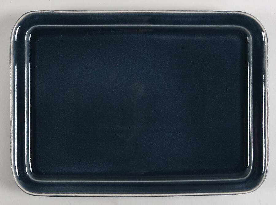 Portillo Blue 13" Rectangular Serving Platter by Martha Stewart-1