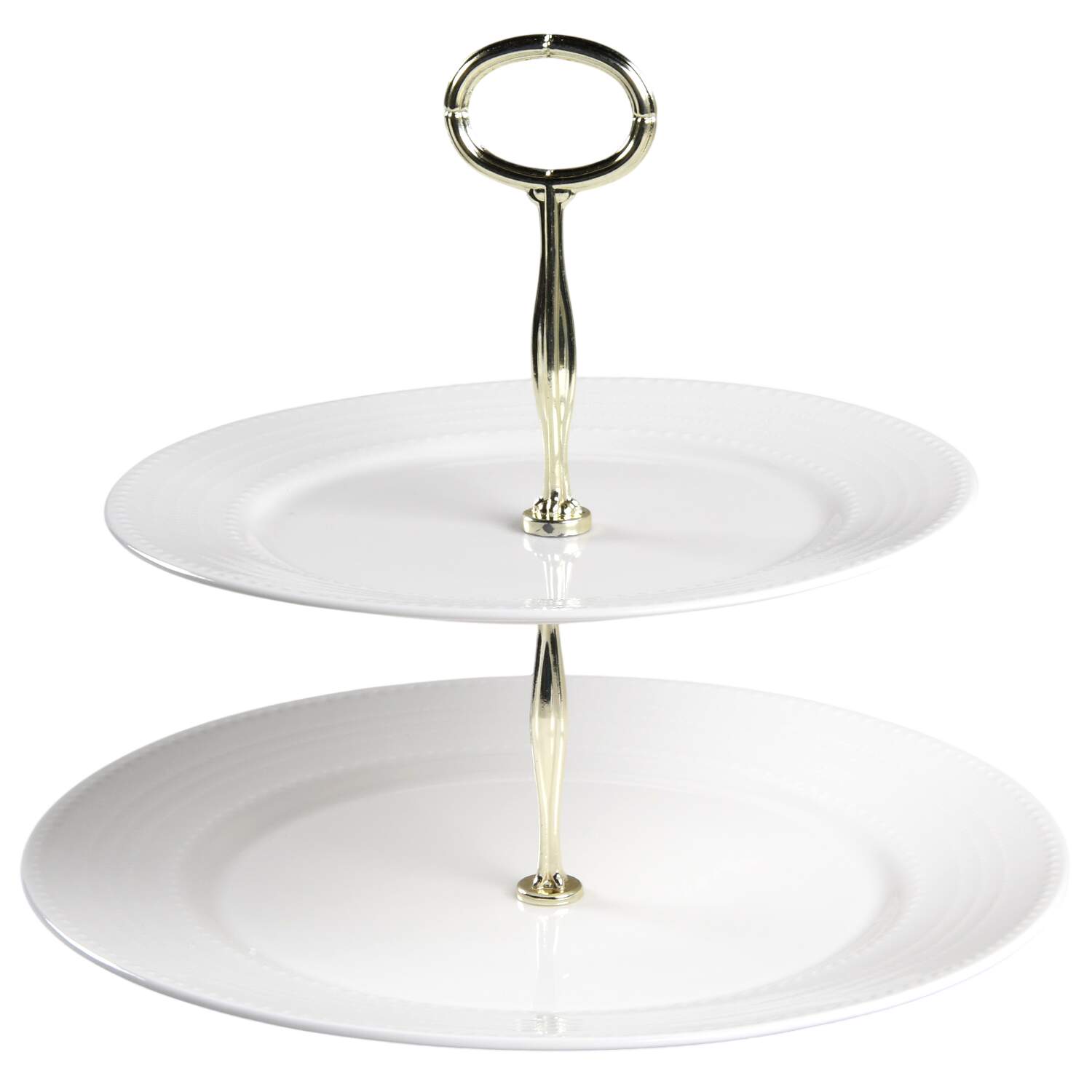 Annabel 6 5/8"-10"  2 Tiered Serving Tray (Dp, Sp) HC by Mikasa-1