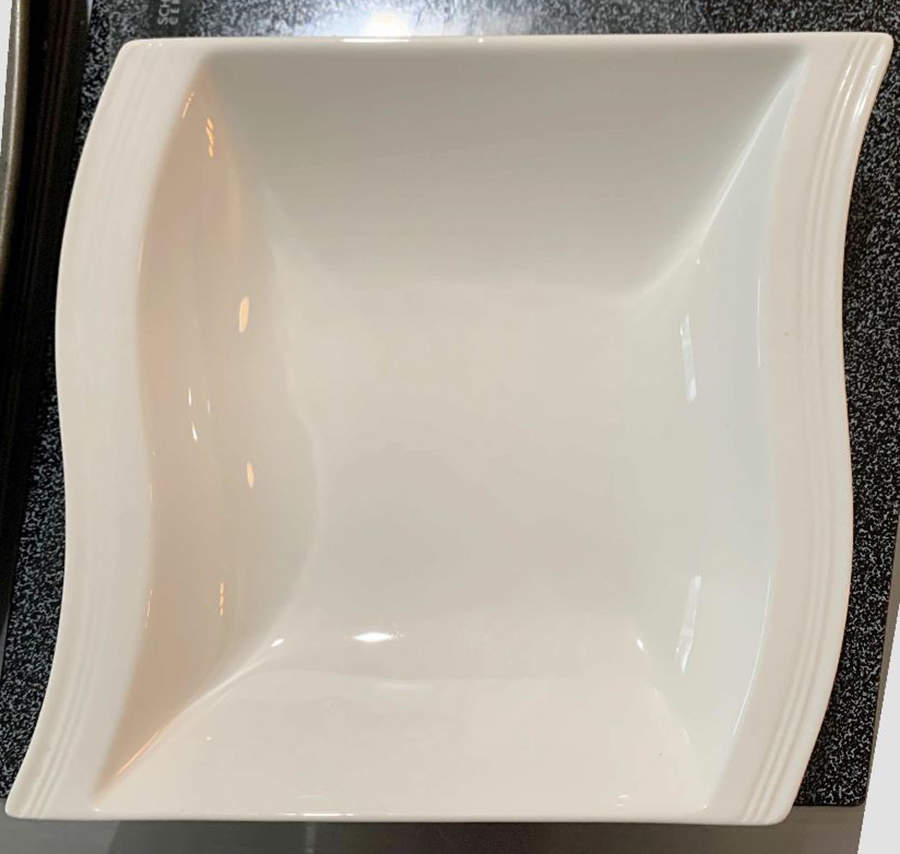 Flora White Rim Soup Bowl by Malacasa-1