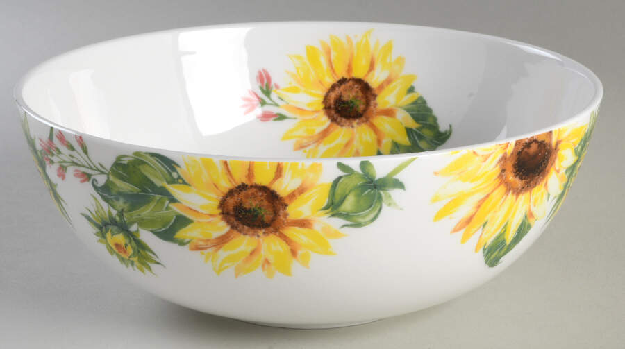 Sunflower 9" Round Serving Bowl by Mikasa-1