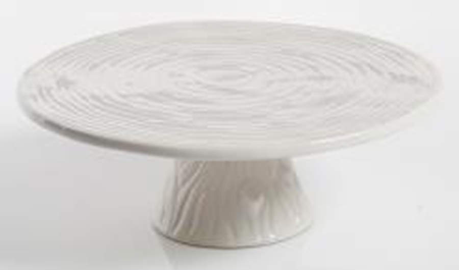 Faux Bois 11" Diameter Pedestal Cake Stand by Martha Stewart-1