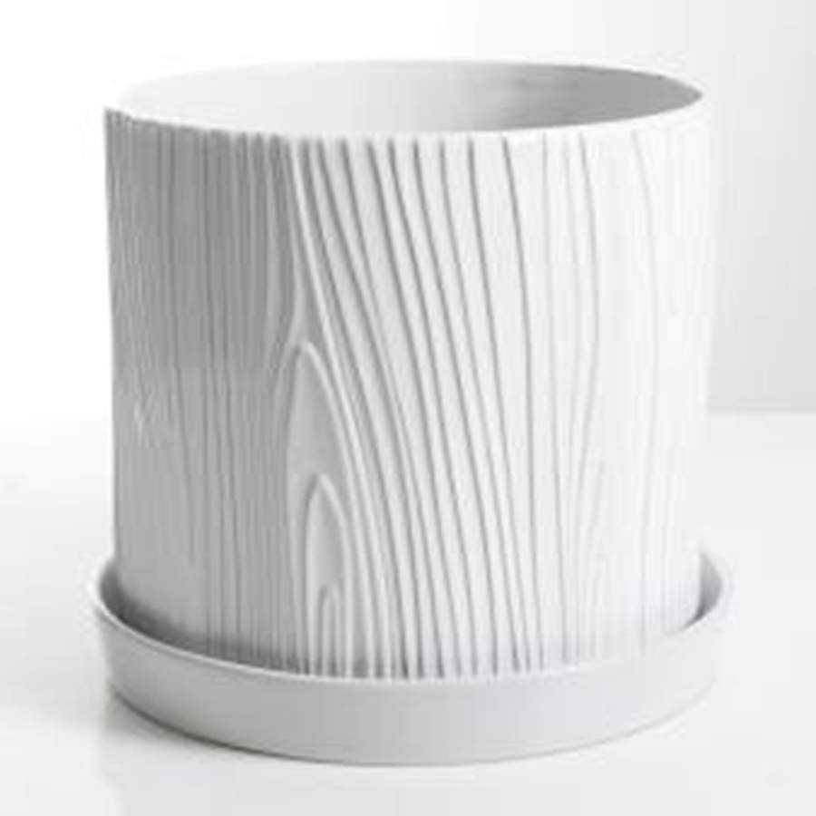 Faux Bois 10" Planter by Martha Stewart-1