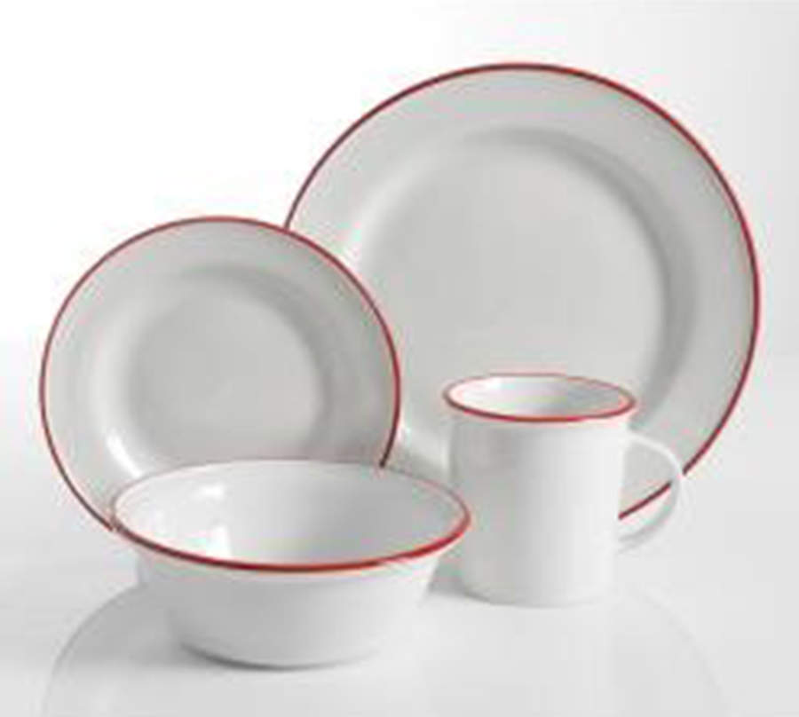 Cliffield Red Dinner Plate by Martha Stewart-1