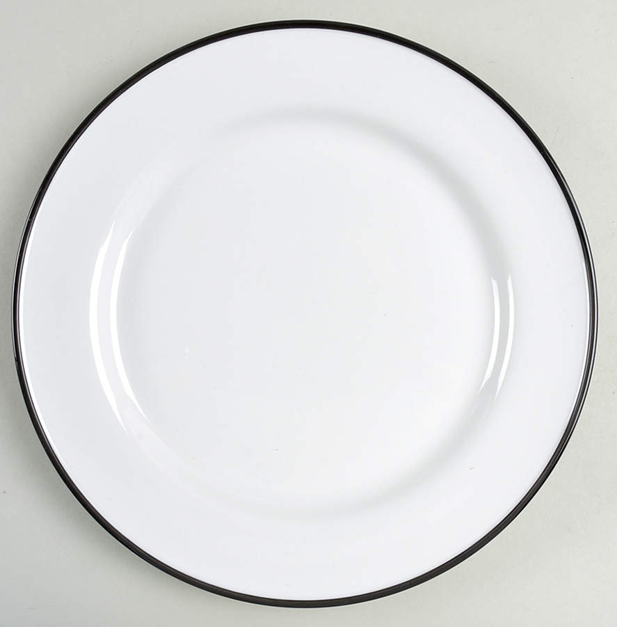 Cliffield Black Dinner Plate by Martha Stewart-1
