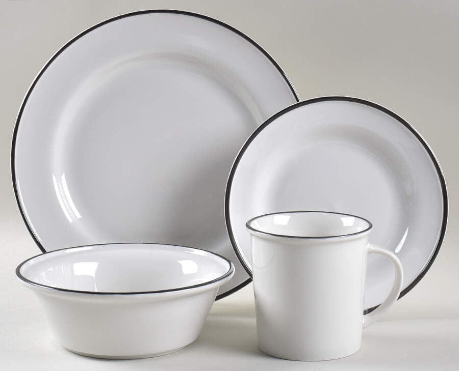 Cliffield Black 32 Piece Estate Set by Martha Stewart-1