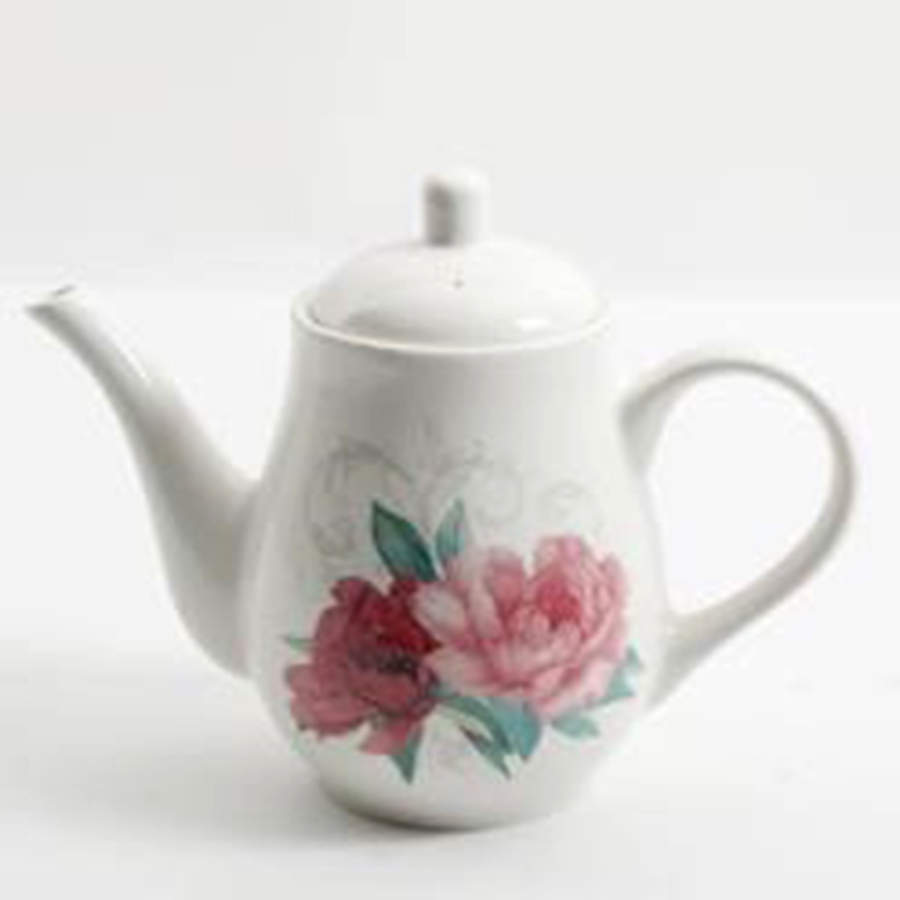 Peony Teapot & Lid by Martha Stewart-1