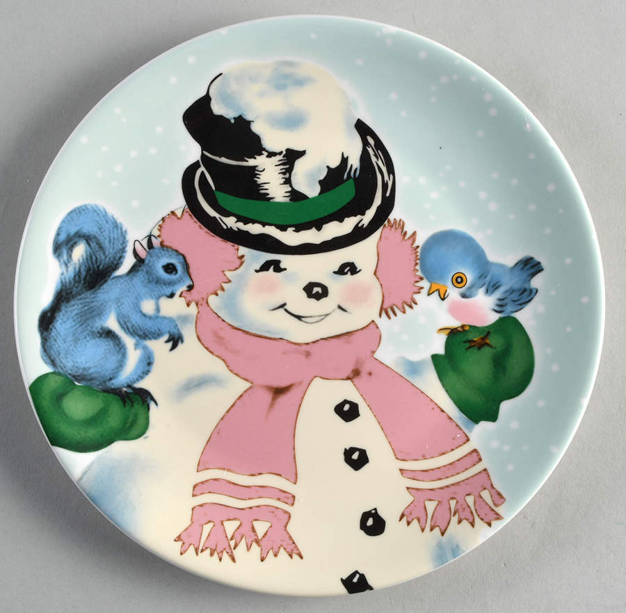 Classic Christmas Salad/Dessert Plate by Mr Christmas-1
