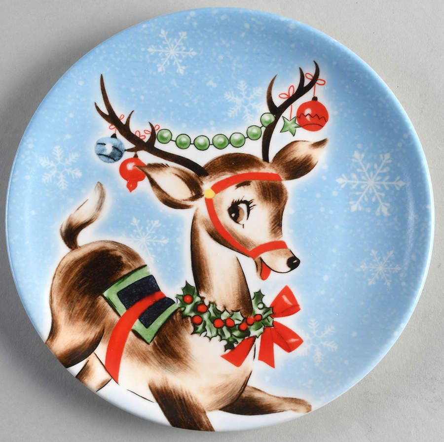 Classic Christmas Salad/Dessert Plate by Mr Christmas-1