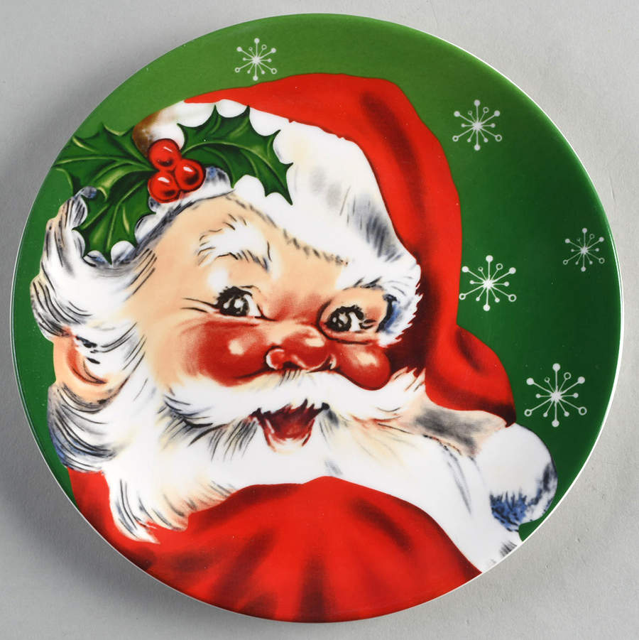 Classic Christmas Salad/Dessert Plate by Mr Christmas-1