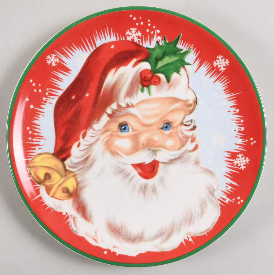 Classic Christmas Salad/Dessert Plate by Mr Christmas-1