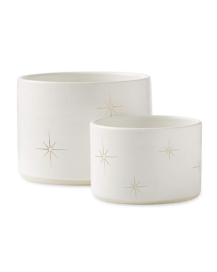 Palm Desert White Medium Planter by Magenta-1
