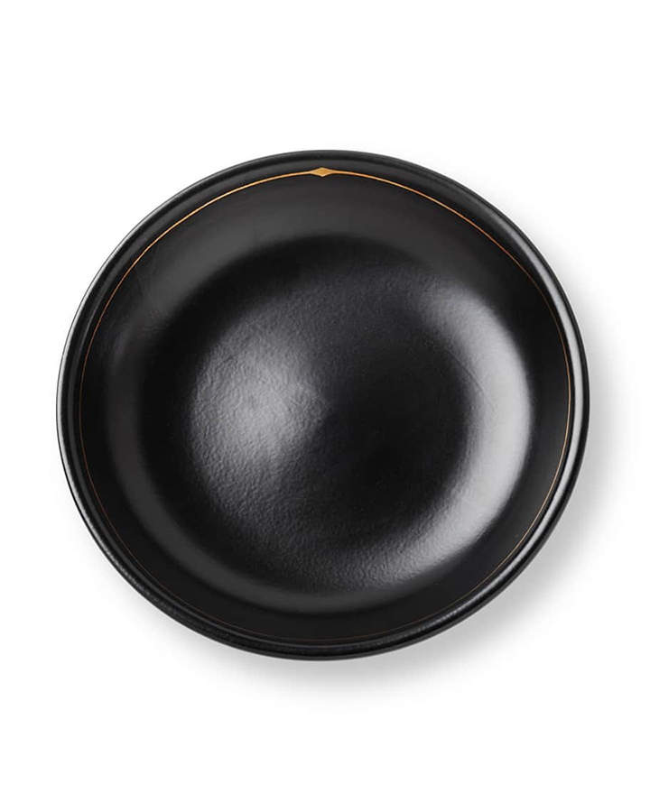 Palm Desert Black Dessert Luncheon Plate by Magenta-1