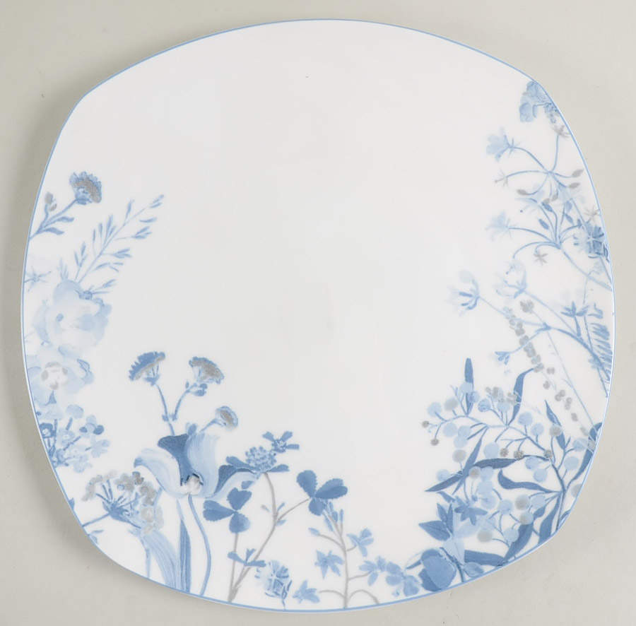 Wildflower Blue Square Dinner Plate by Mikasa-1