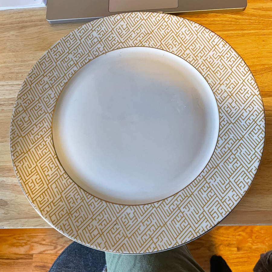 Labyrinth Service Plate (Charger) by Mottahedeh-1