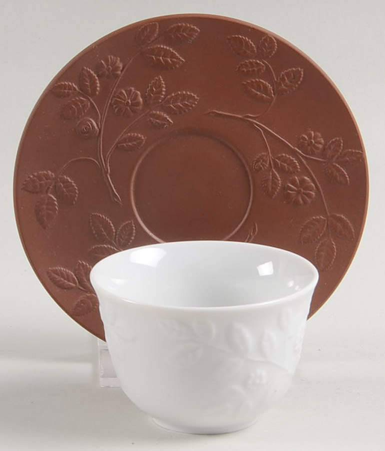 Relief Tea Bowl and Saucer Sets Tea Bowl & Saucer Set by Meissen (Germany)-1