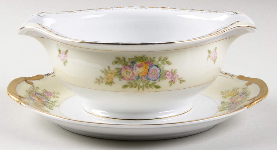 MEI1318 Gravy Boat with Attached Underplate by Meito-1