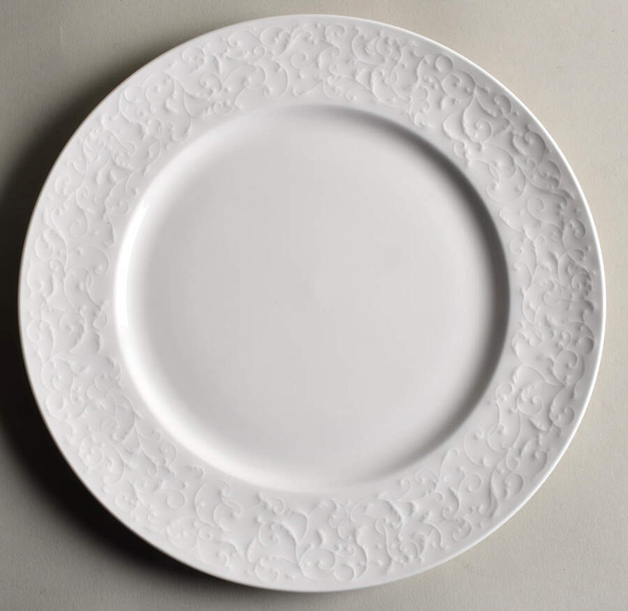 Embossed Parchment Dinner Plate by Mikasa-1