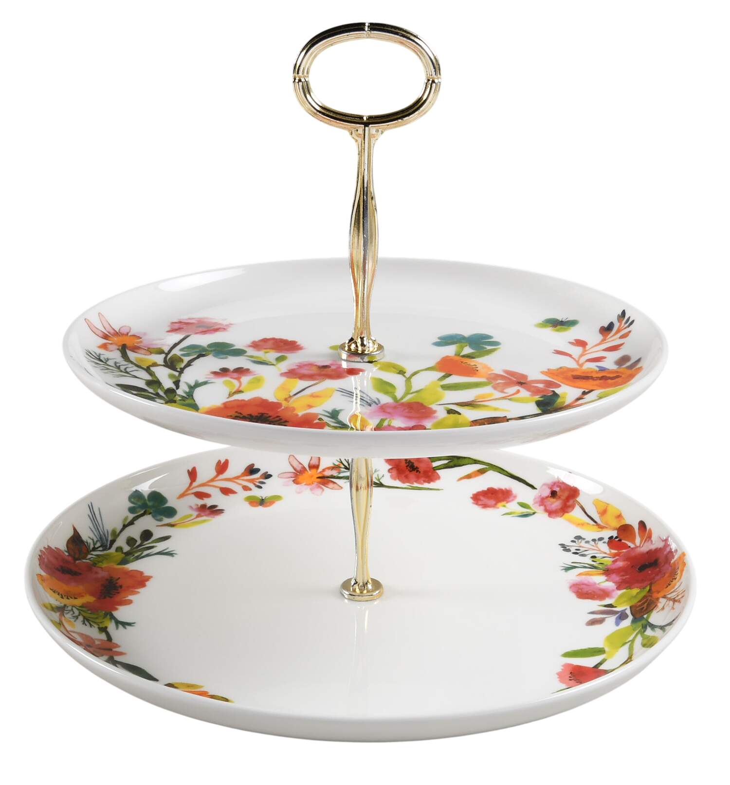 Karina 6 5/8"-10"  2 Tiered Serving Tray (Dp, Sp) HC by Mikasa-1