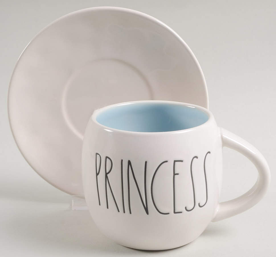 Disney Princess Flat Cup & Saucer Set by Magenta-1