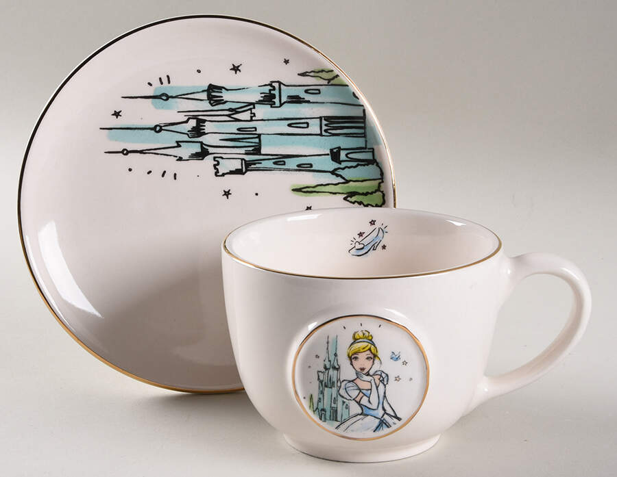 Disney Princess Oversized Cup & Saucer Set by Magenta-1