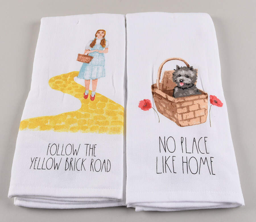 The Wizard of Oz Cloth Kitchen Towel (Set of Motifs 1 & 2) by Magenta-1