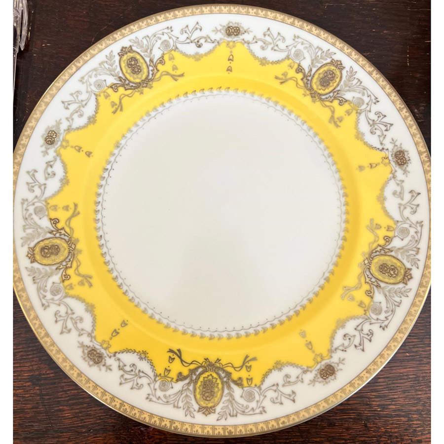 Diplomat-Yellow Dinner Plate by Meito-1