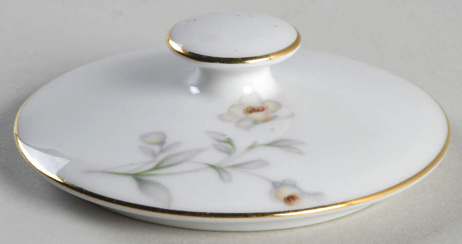 Wildwood (1 3-4" Rim, White) Lid for Sugar Bowl by Meito-1