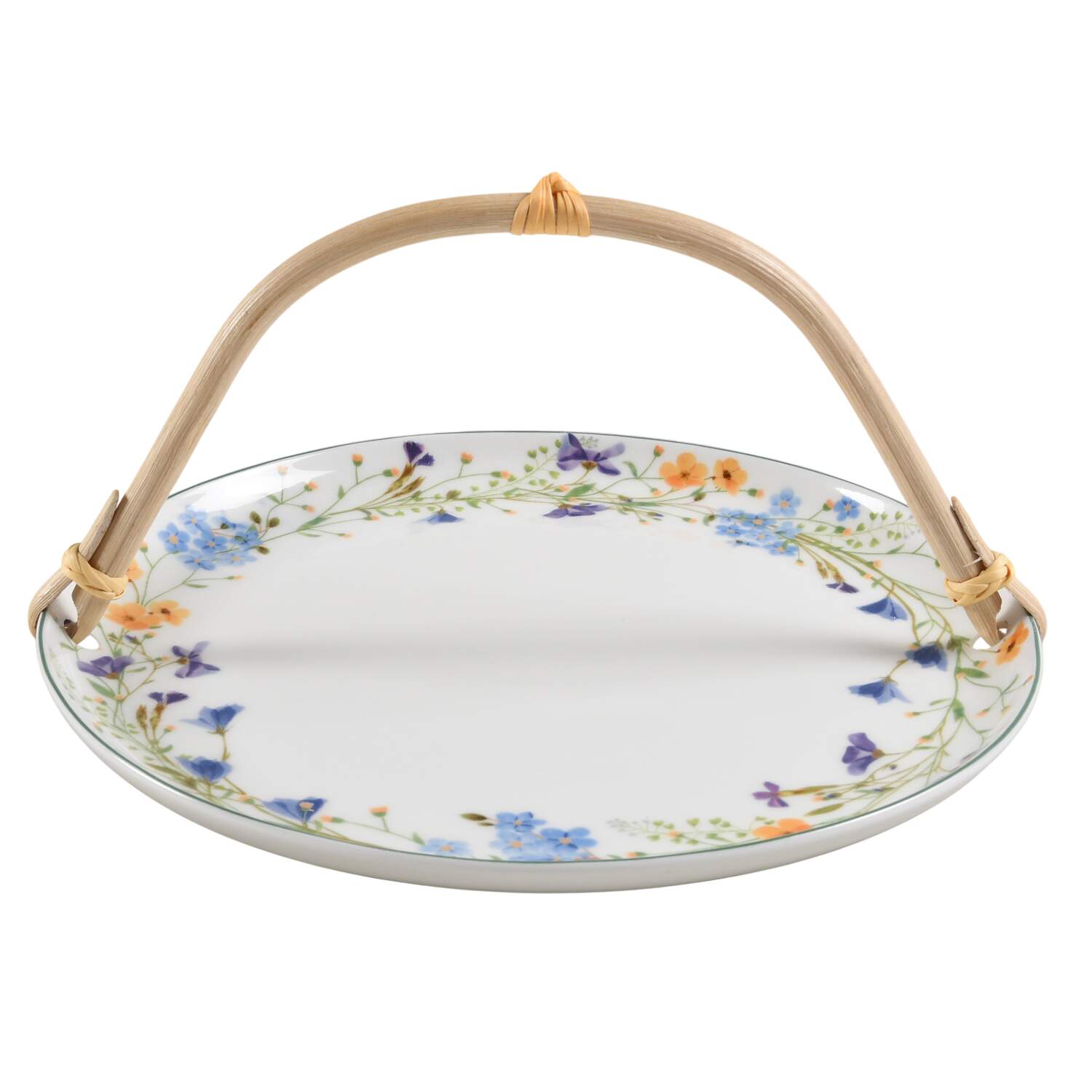 Quinn 5 3/8"-5 5/8" Bamboo Handled Serving Plate  HC by Mikasa-1