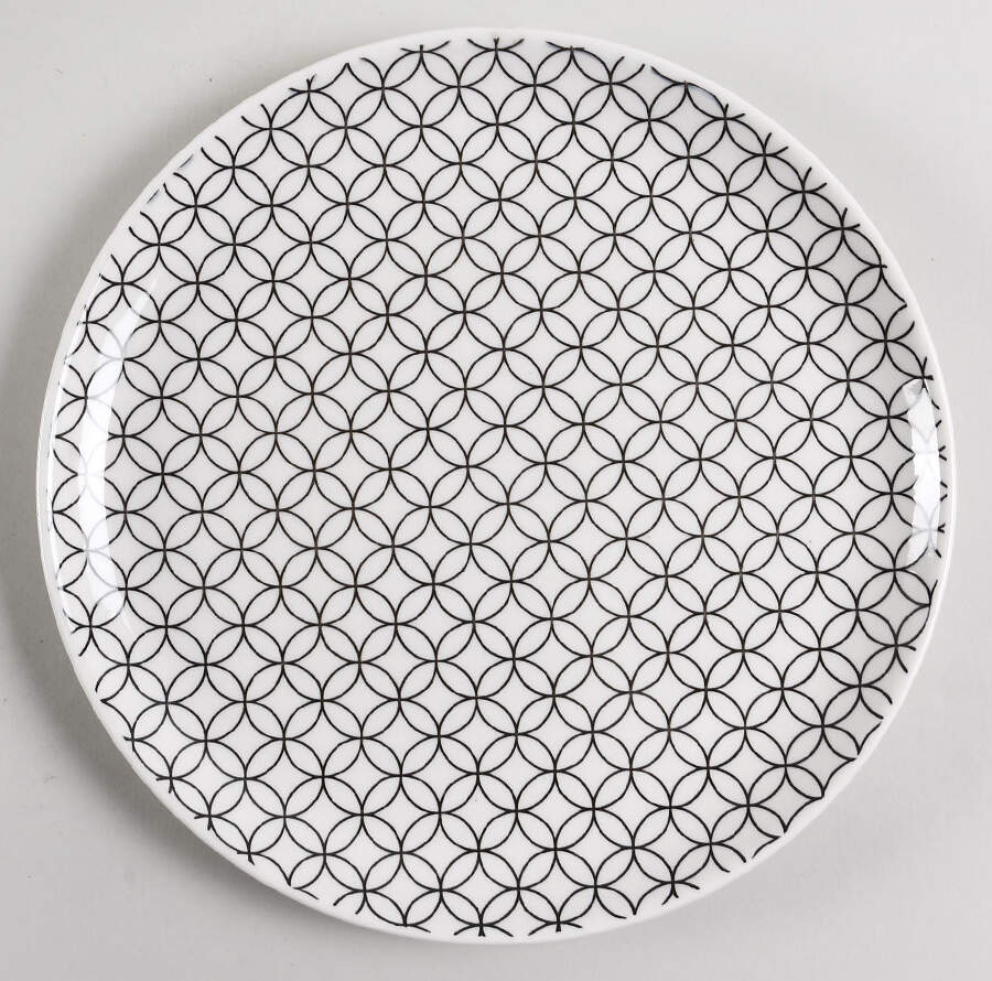 Ale Black Accent Dinner Plate by Mainstays-1