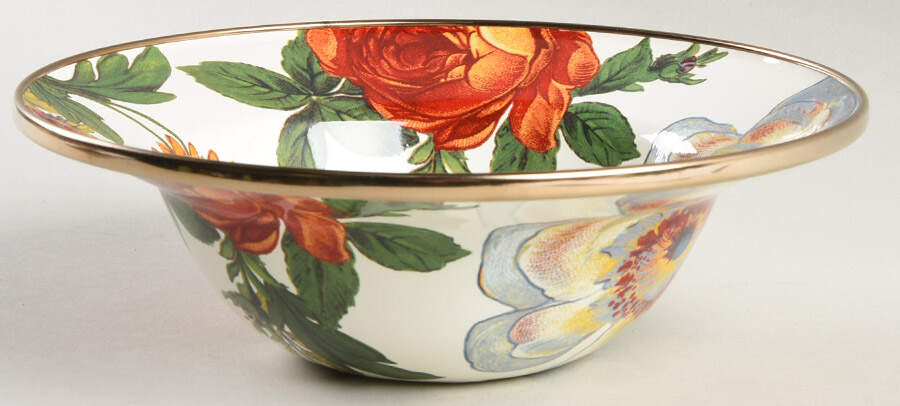 Flower Market (Enamelware) Rim Cereal Bowl by MacKenzie-Childs-1