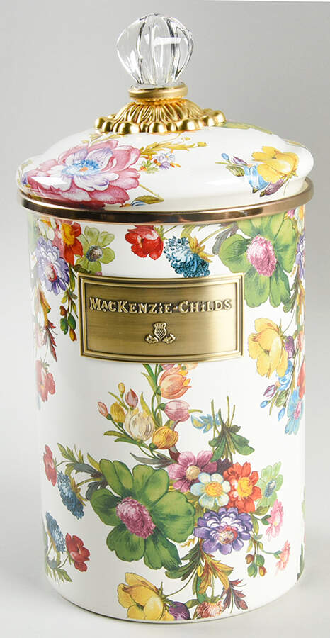 Flower Market (Enamelware) Medium Canister & Lid by MacKenzie-Childs-1